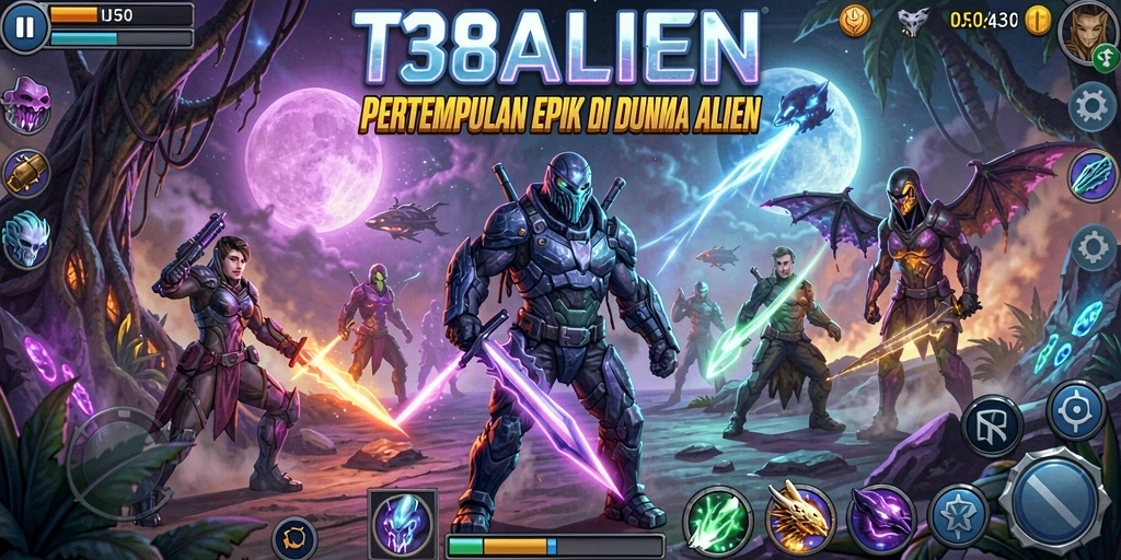 Screenshot gameplay 138ALIEN dengan aksi pertempuran yang mendebarkan.