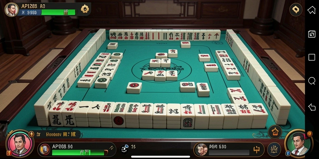 Tampilan screenshot API288 menampilkan gameplay Mahjong yang mendebarkan dan menarik.