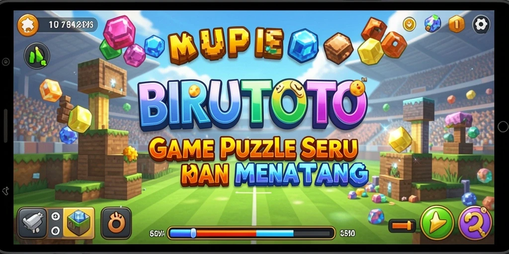 Tampilan gameplay BIRUTOTO yang menarik dan menantang puzzle.