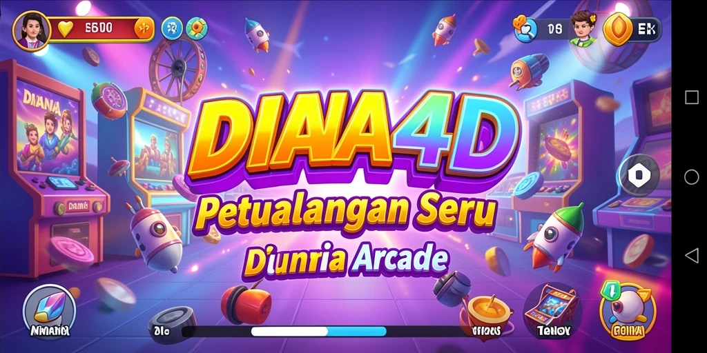 Tampilan seru gameplay DIANA4D di dunia Arcade.