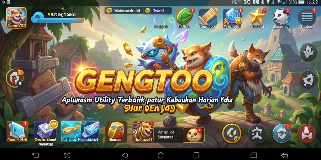 Tampilan antarmuka GENGTOTO yang mudah digunakan untuk pengguna Utility.