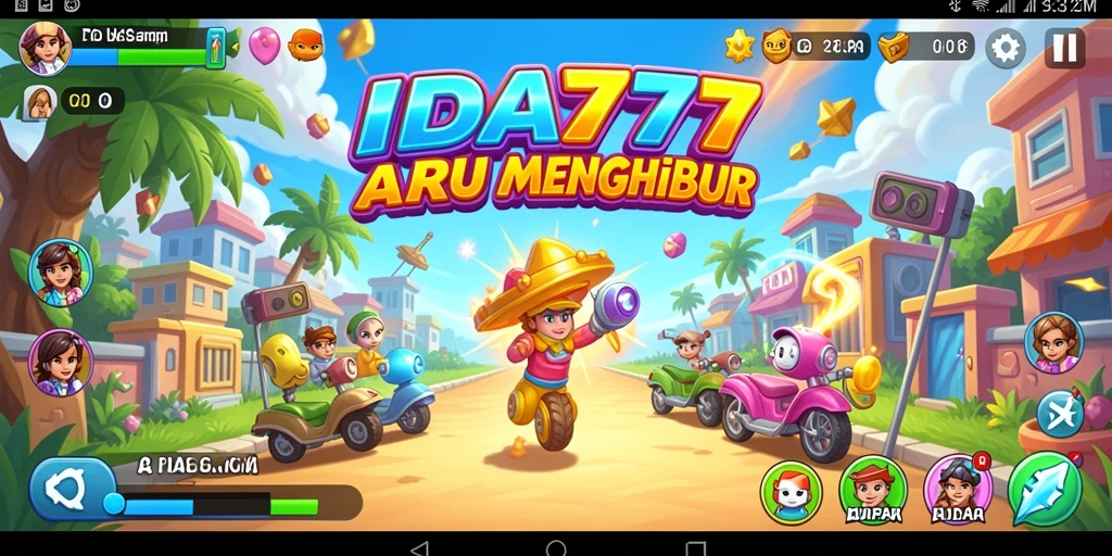 Screenshot gameplay mendebarkan dari IDA777, menunjukkan aksi seru di setiap level.