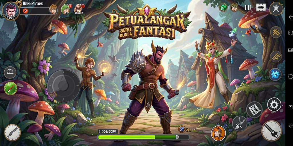 Tampilan gameplay menawan dari IDRRP yang penuh petualangan.