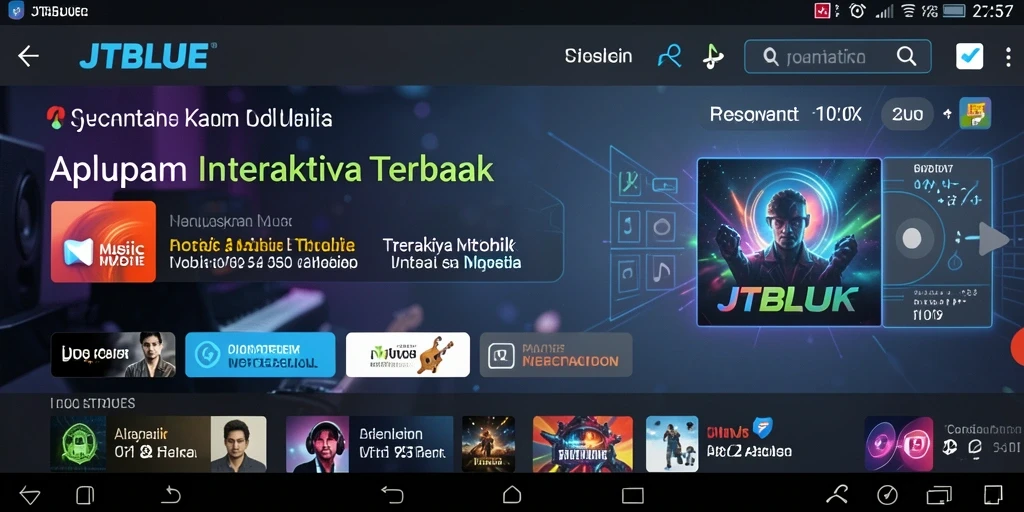 Tampilan gameplay JTBLUE yang menarik dan interaktif.
