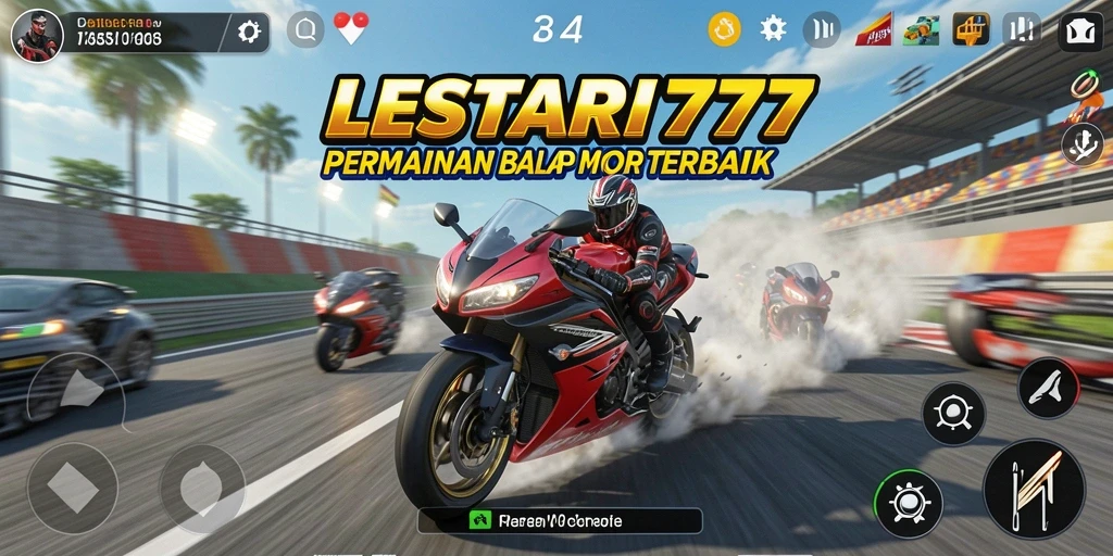 Gameplay seru balap motor di LESTARI777