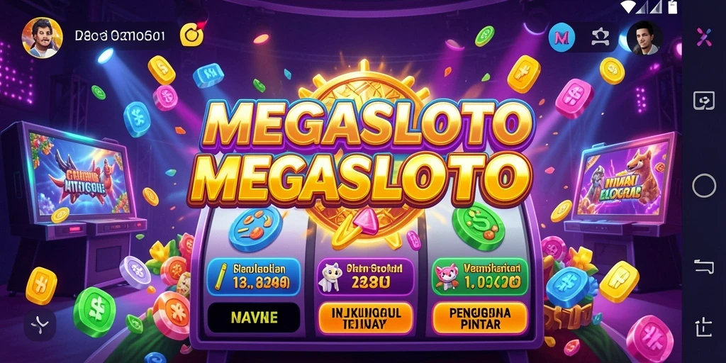 Tampilan antarmuka MEGASLOTO yang ramah pengguna dan intuitif.