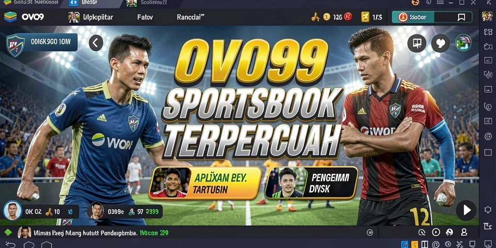 Tampilan menarik dan interaktif dari gameplay OVO99 Sportsbook.