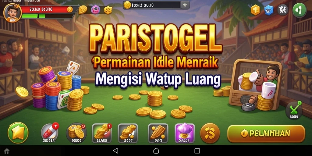 Tampilan gameplay santai PARISTOGEL yang menyusuri dunia virtual.