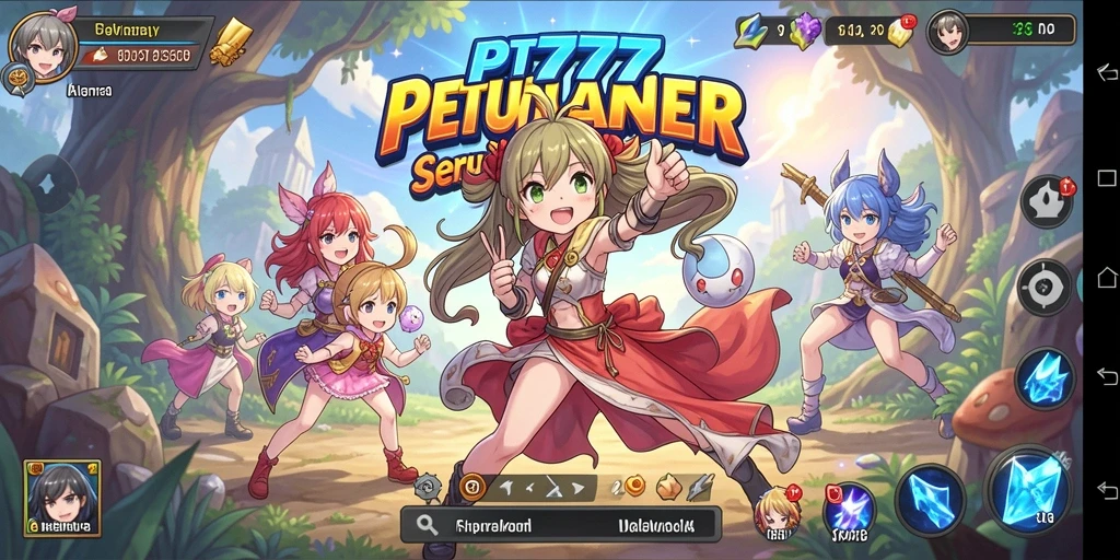 Screenshot gameplay PT777 memperlihatkan aksi anime yang mendebarkan.