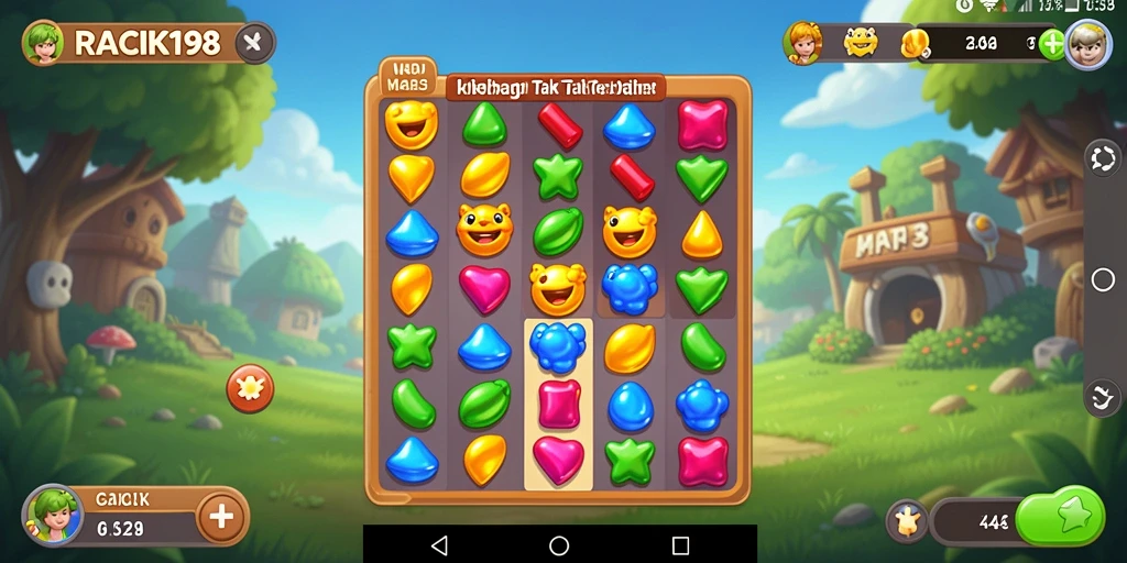Tampilan gameplay seru dan penuh warna di RACIK198.