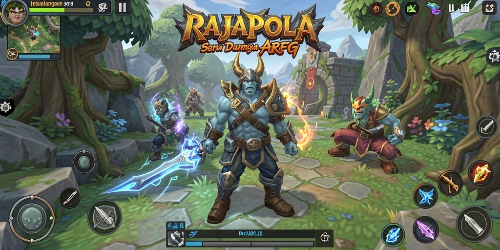 Gameplay menakjubkan dalam RAJAPOLA yang penuh aksi ARPG.