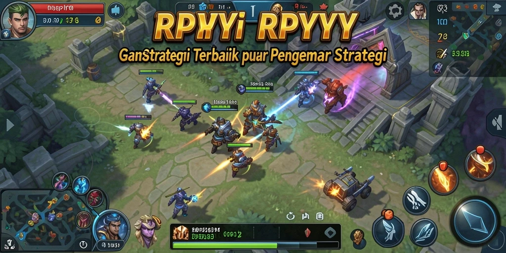 Tampilan gameplay RPYYY menunjukkan pertempuran strategi yang mendebarkan.