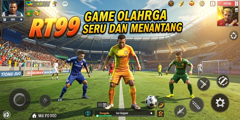 Tampilan menarik dari gameplay olahraga di RT99 yang memukau.