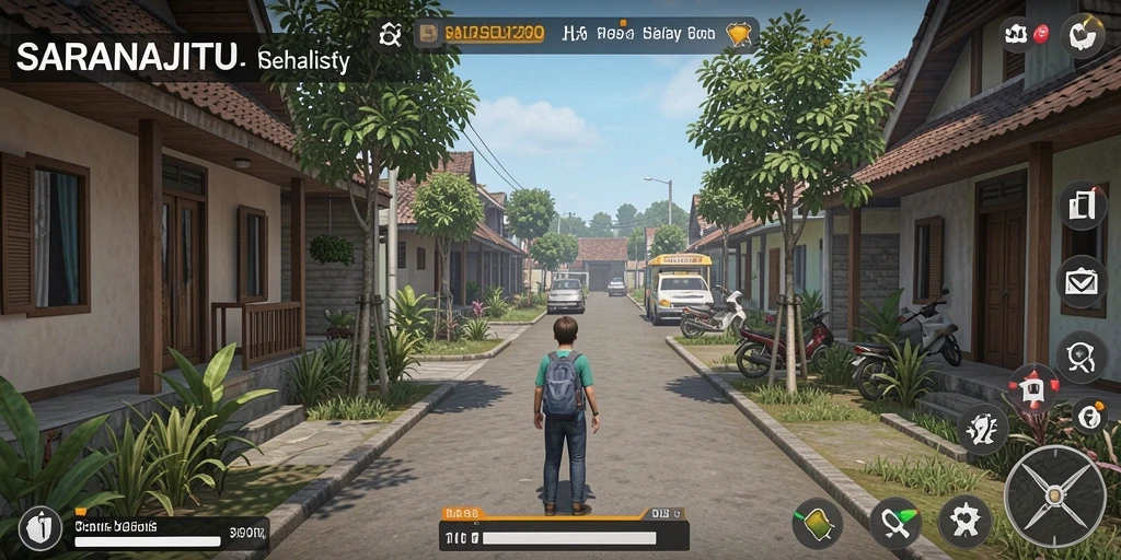 Tampilan gameplay yang menarik dan interaktif di SARANAJITU.