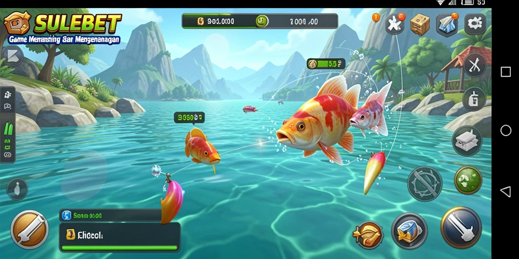 Tangkapan ikan yang besar dalam gameplay SULEBET.