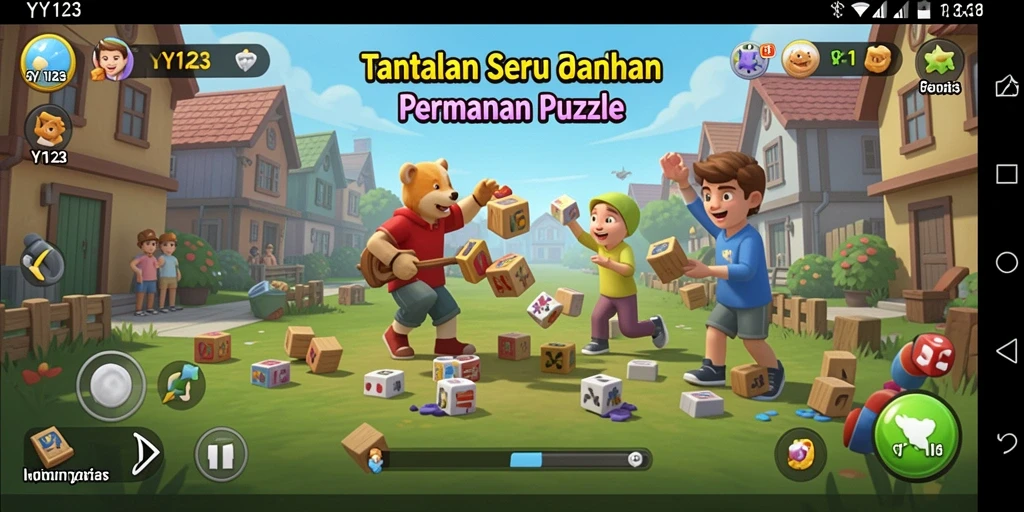 Tampilan gameplay YY123 yang menantang dan interaktif.